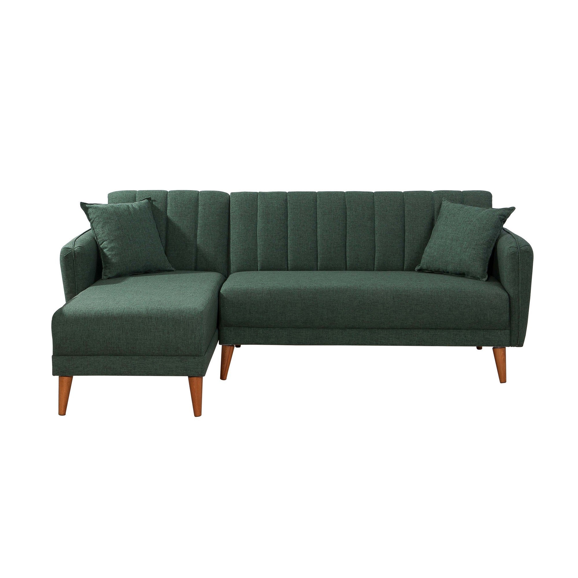 Aqua – Dark Green L Shaped Corner Sofa Bed | Modular Sectional