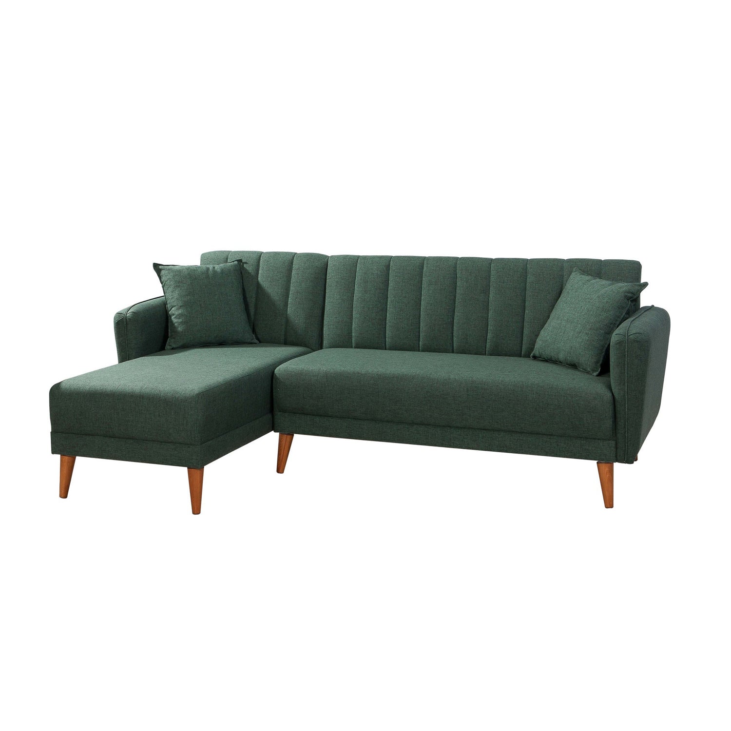 Aqua – Dark Green L Shaped Corner Sofa Bed | Modular Sectional