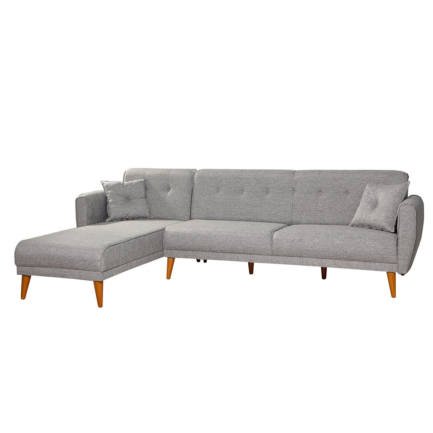 Aria – Grey L Shaped Corner Sofa Bed | Modular Sectional