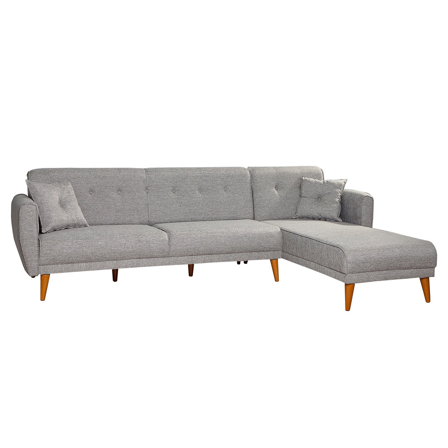 Aria – Grey L Shaped Corner Sofa Bed | Modular Sectional