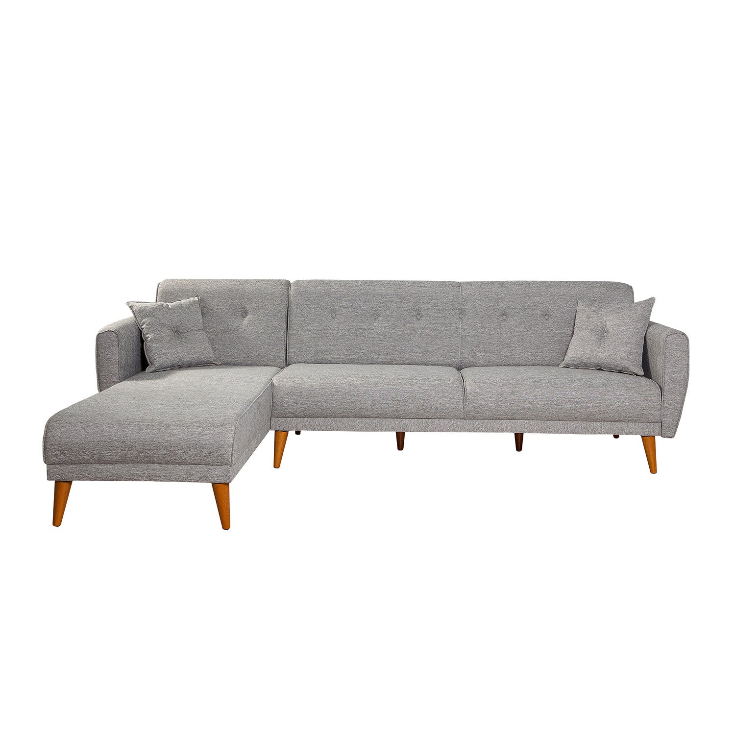 Aria – Grey L Shaped Corner Sofa Bed | Modular Sectional