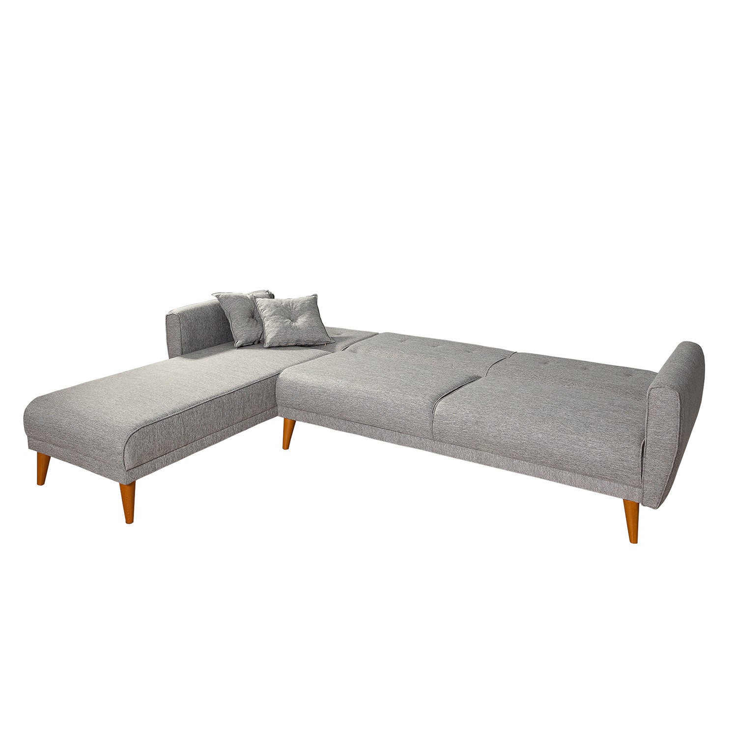 Aria – Grey L Shaped Corner Sofa Bed | Modular Sectional
