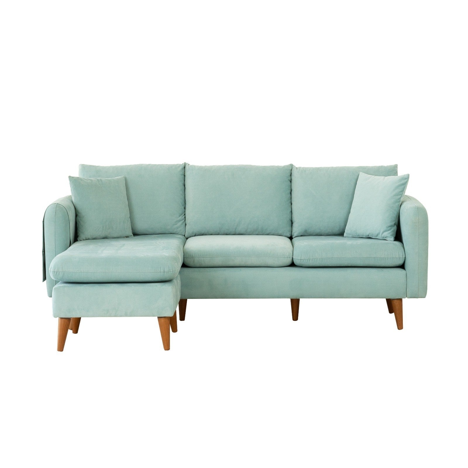 Sofia – Sea Green L Shape Corner Sofa | Designer Sectional for Living Room