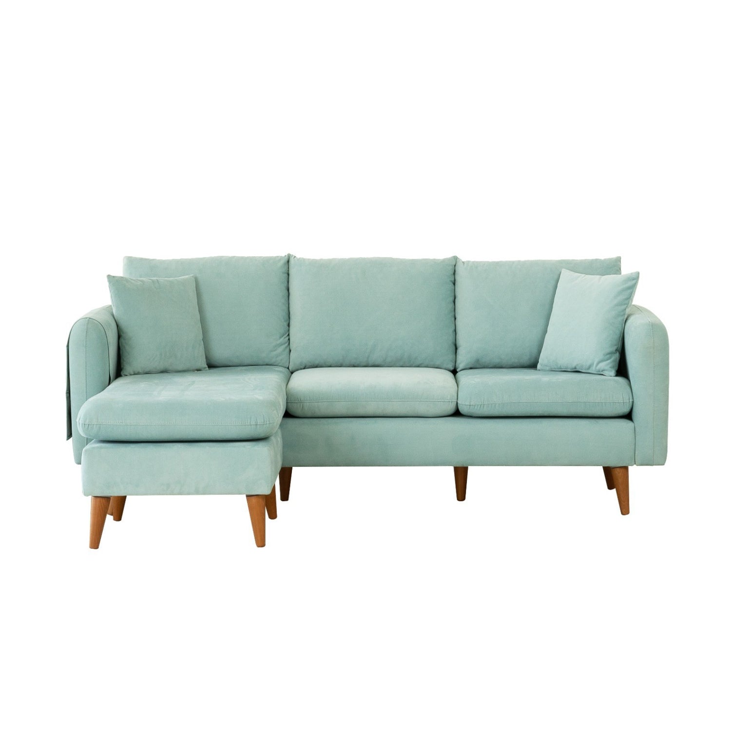 Sofia – Sea Green L Shape Corner Sofa | Designer Sectional for Living Room