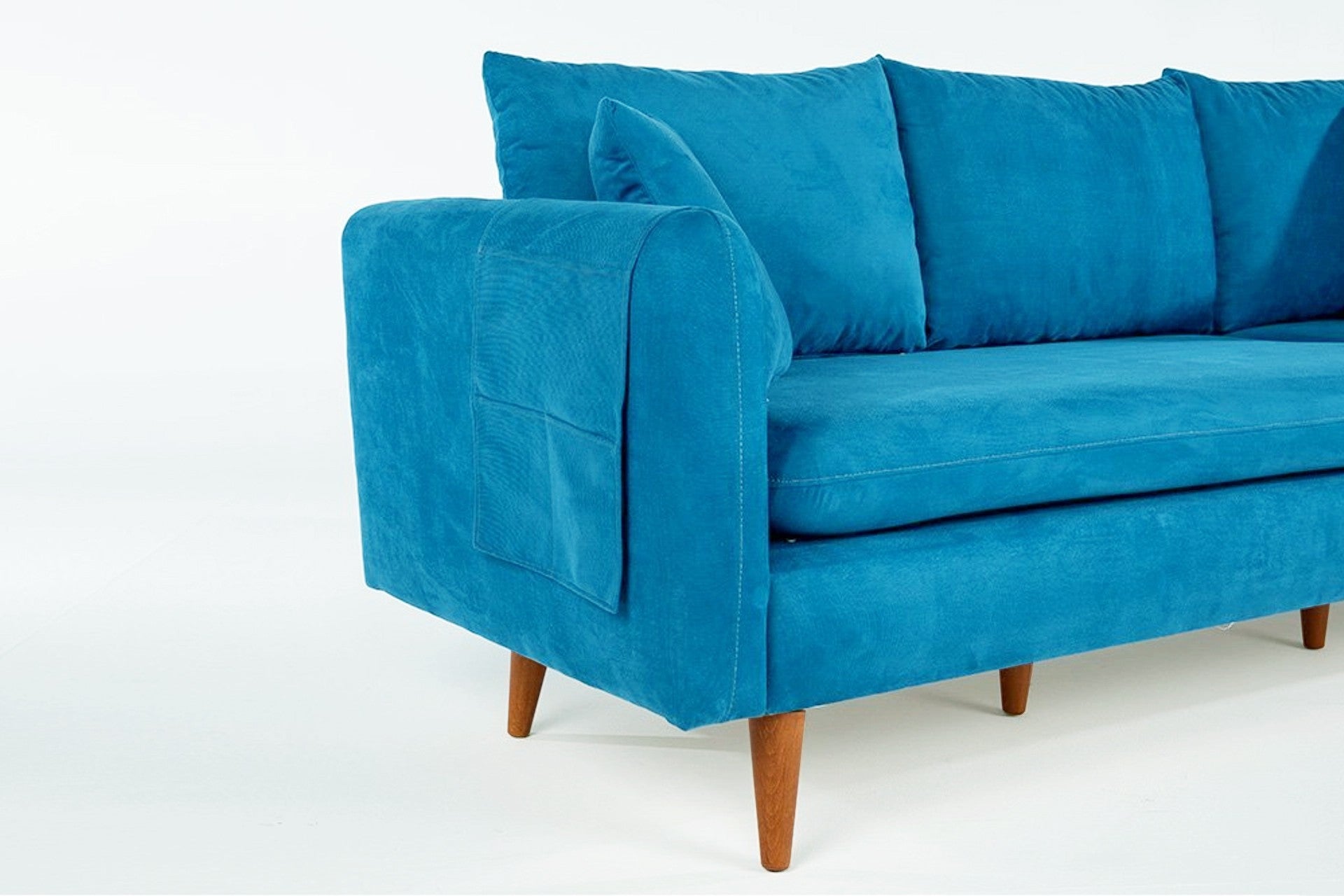 Sofia – Dark Blue L Shape Corner Sofa | Designer Sectional for Living Room