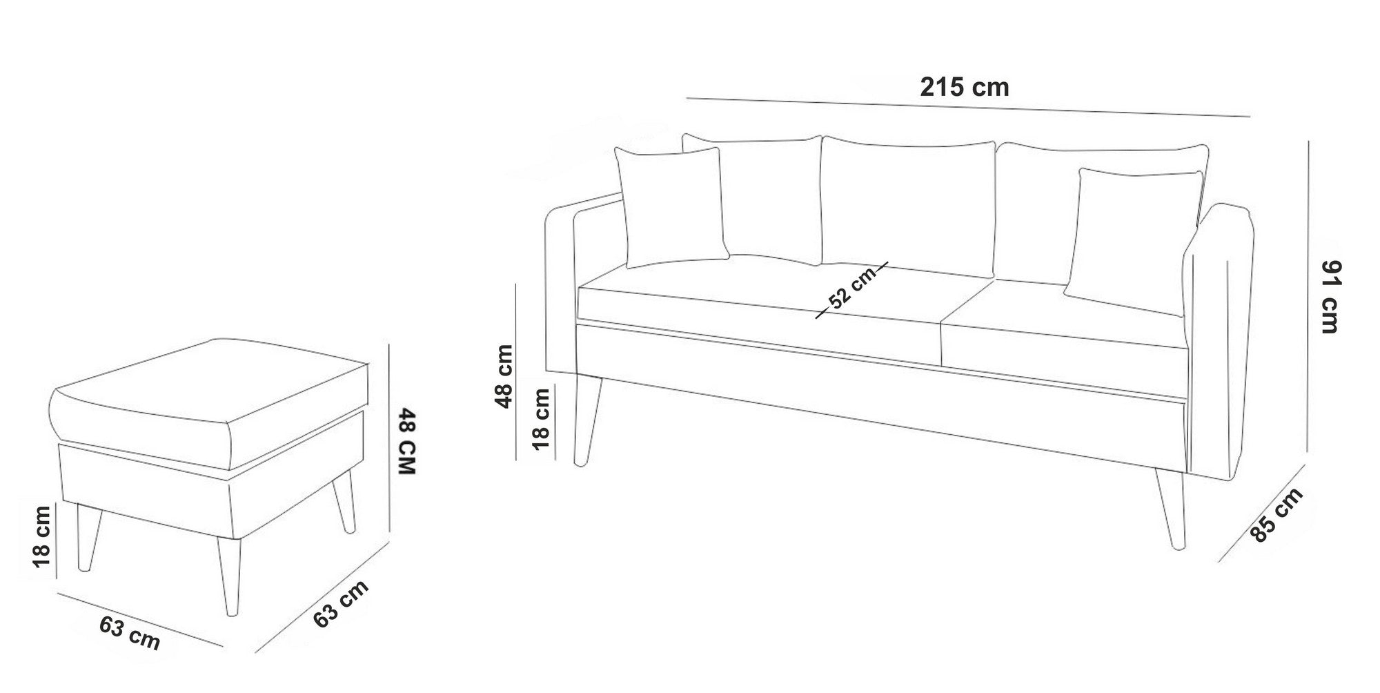 Sofia – Dark Blue L Shape Corner Sofa | Designer Sectional for Living Room