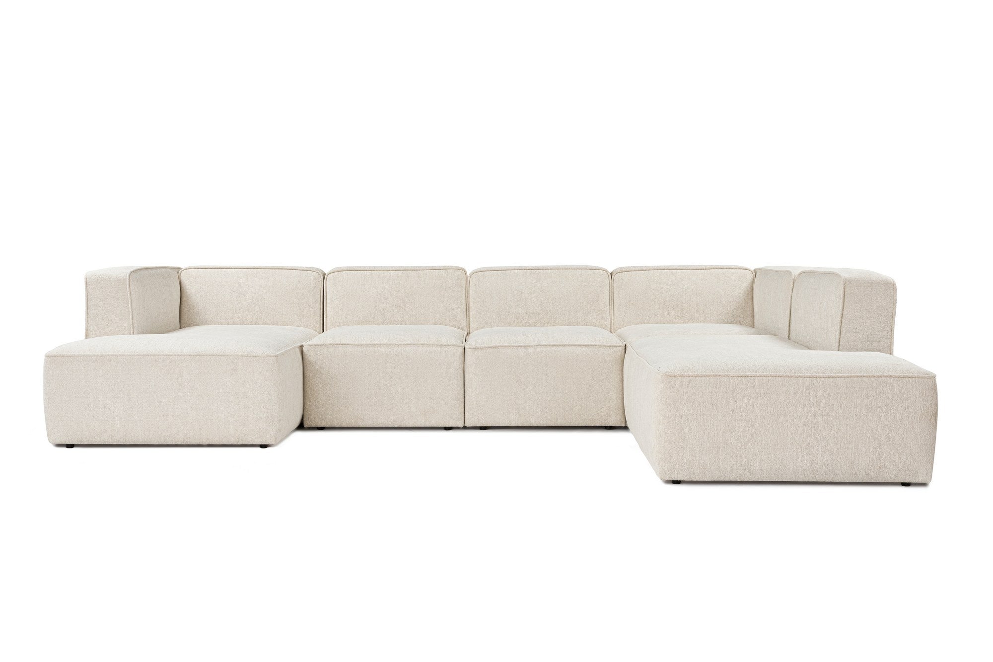 More – Cream L Shape Corner Sofa | Designer Sectional for Living Room