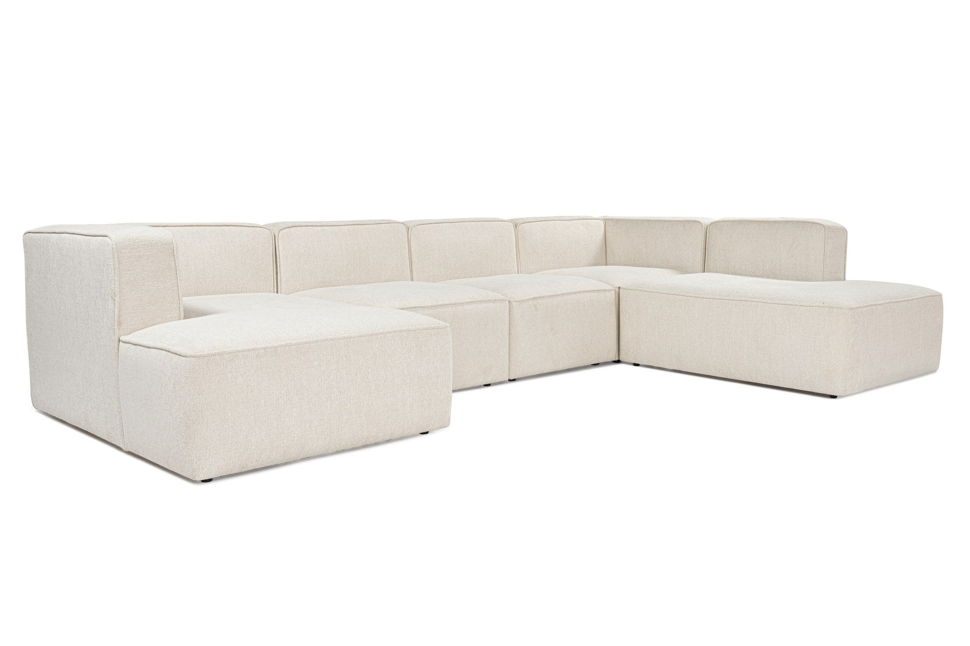 More – Cream L Shape Corner Sofa | Designer Sectional for Living Room