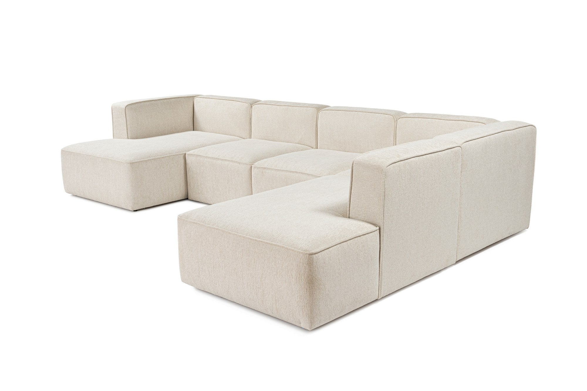 More – Cream L Shape Corner Sofa | Designer Sectional for Living Room