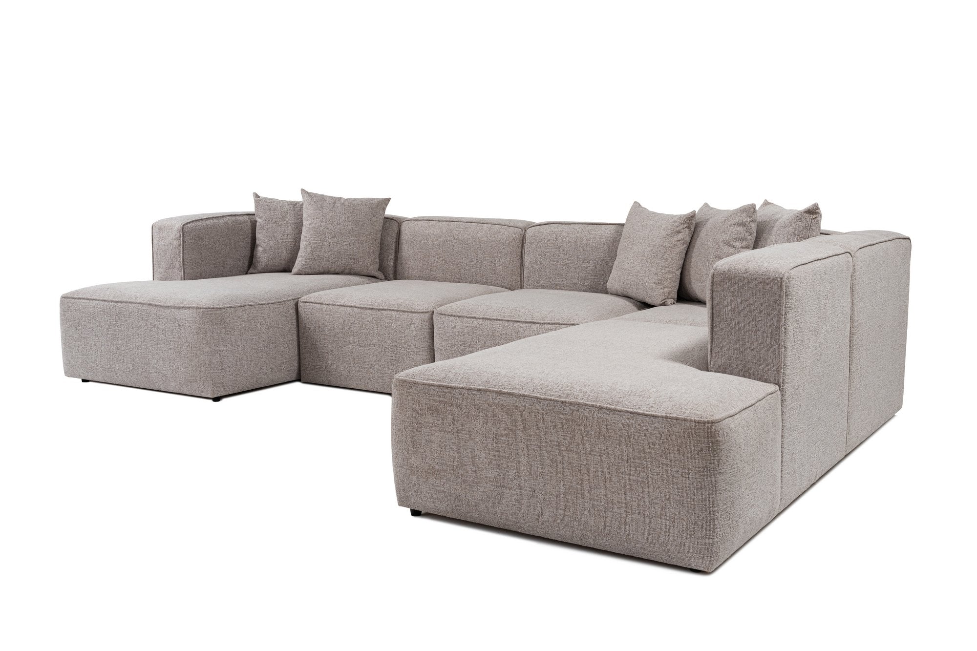 More – Mocha L Shape Corner Sofa | Designer Sectional for Living Room