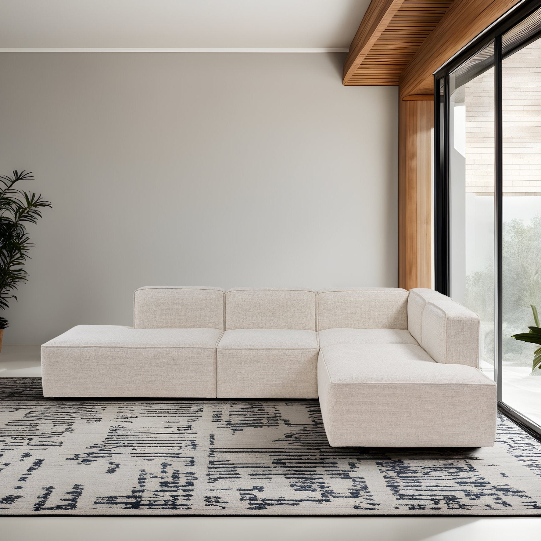 More – White L Shape Corner Sofa | Designer Sectional for Living Room