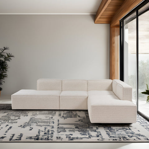 More – White L Shape Corner Sofa | Designer Sectional for Living Room