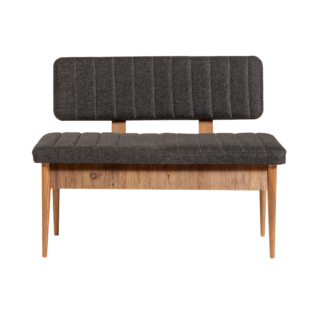 Vina Linen Storage Bench in Atlantic Pine and Anthracite – product image 1