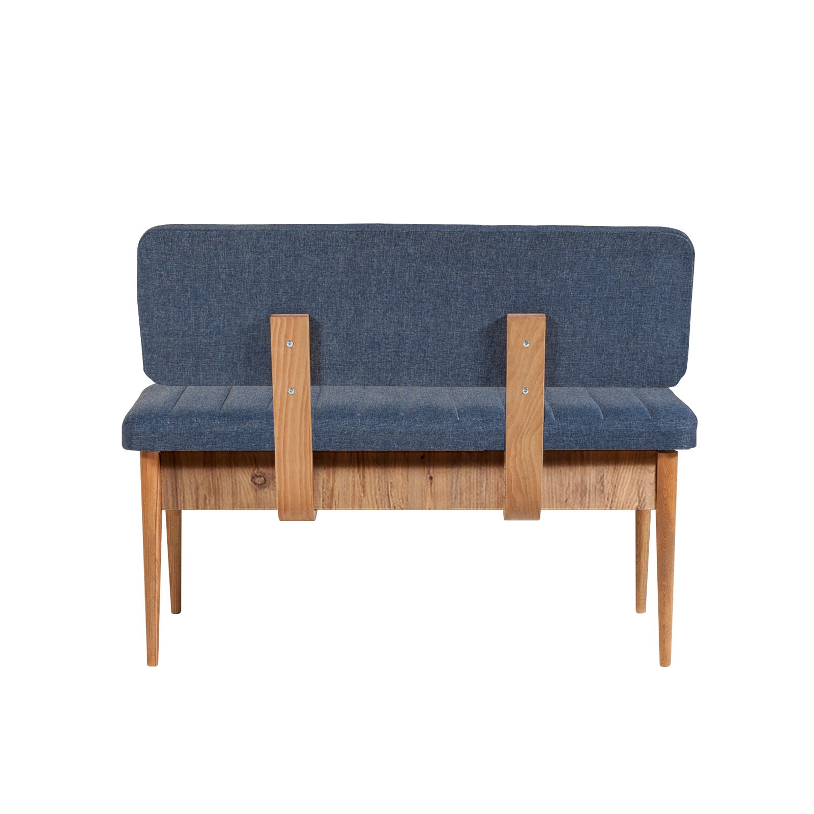 Vina Linen Storage Bench in Atlantic Pine and Dark Blue – product image 6