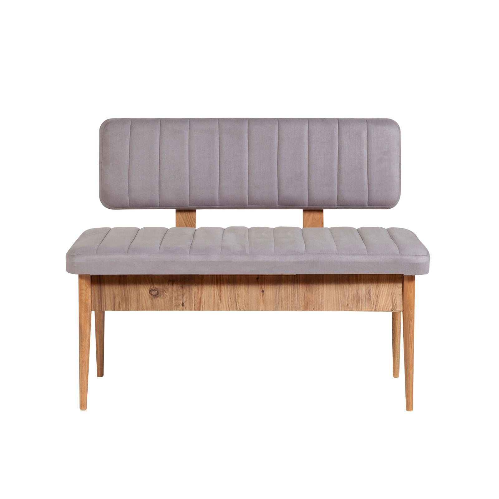 Vina Velvet Storage Bench in Atlantic Pine and Soho