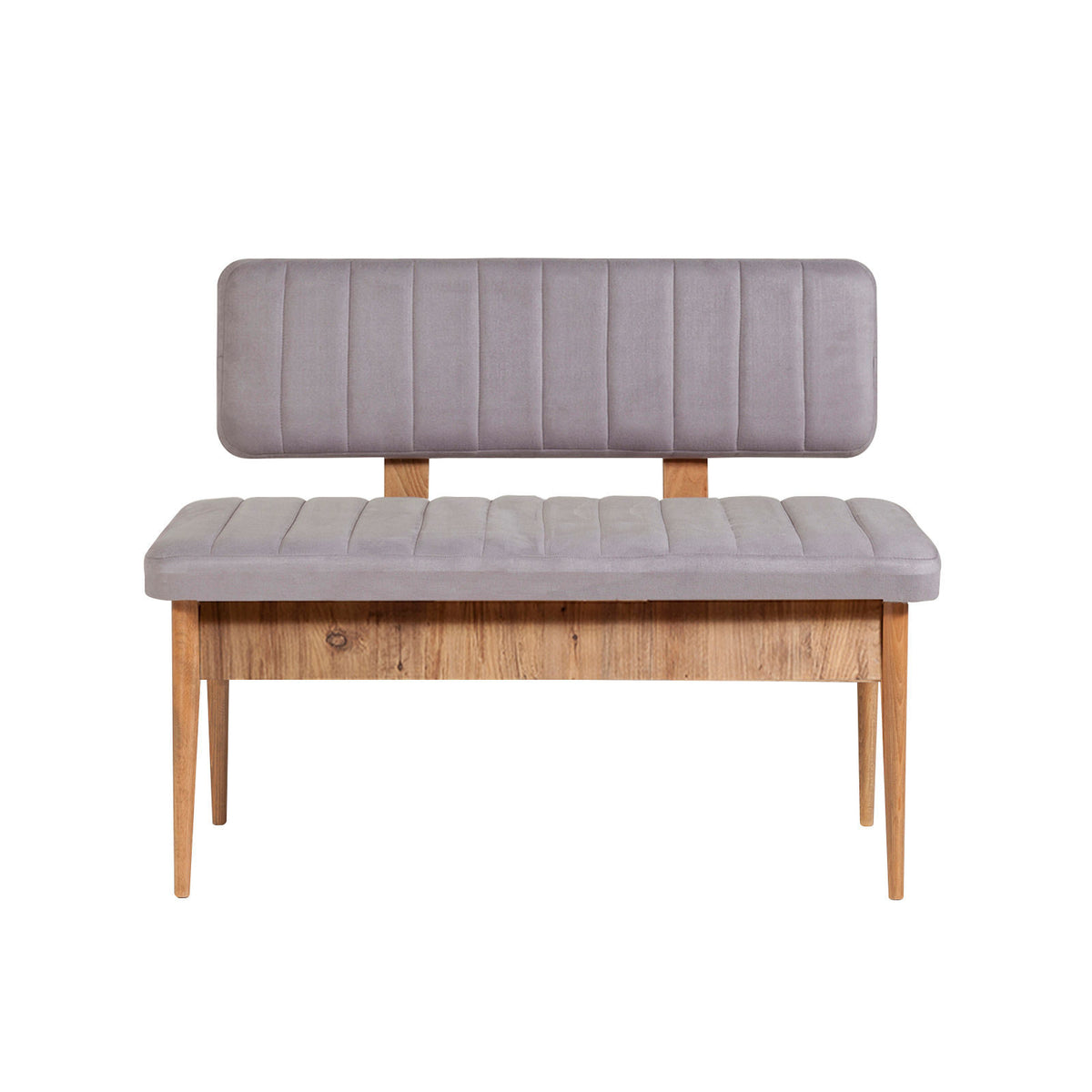 Vina Velvet Storage Bench in Atlantic Pine and Soho – product image 1