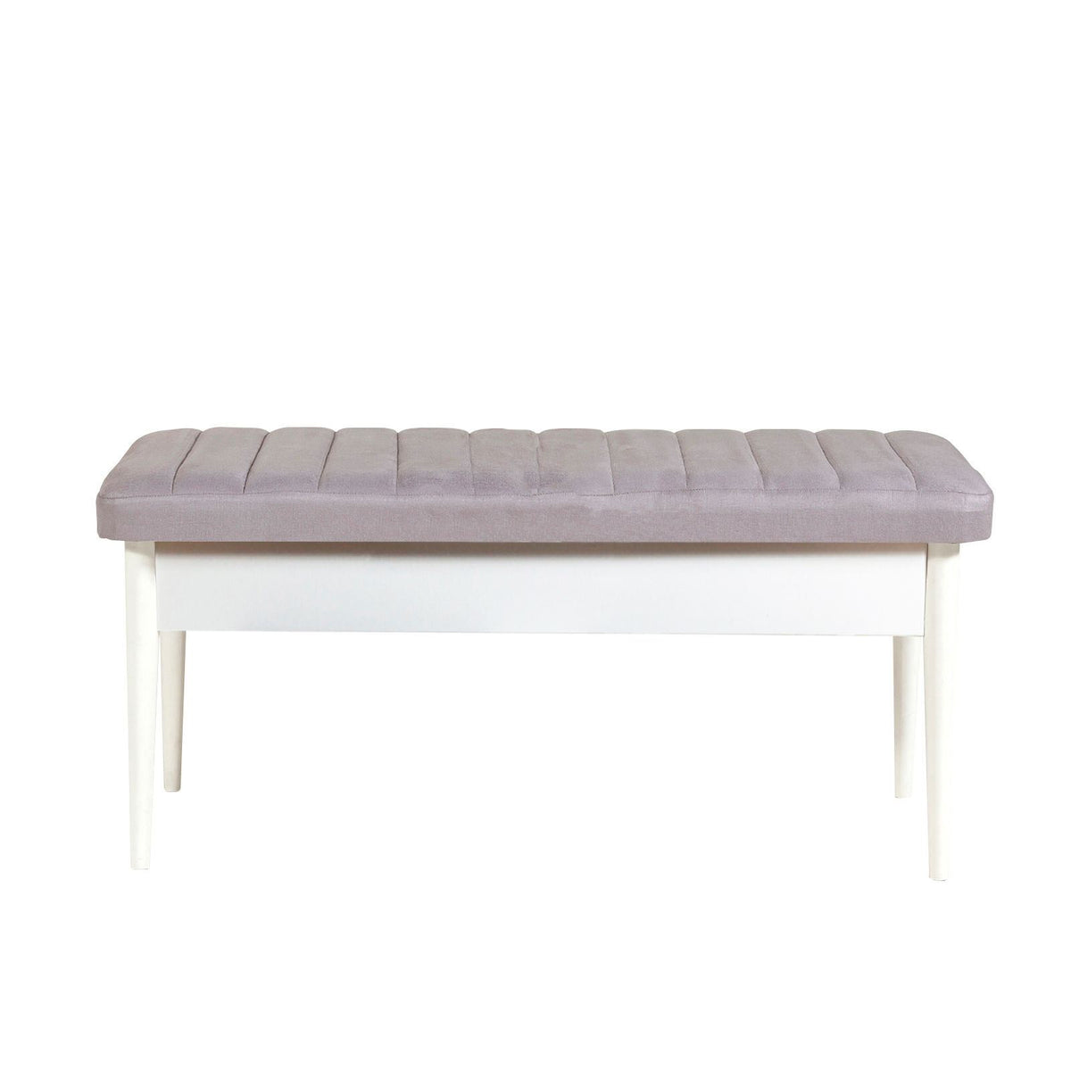 Vina Velvet Bench in White and Soho – product image 1