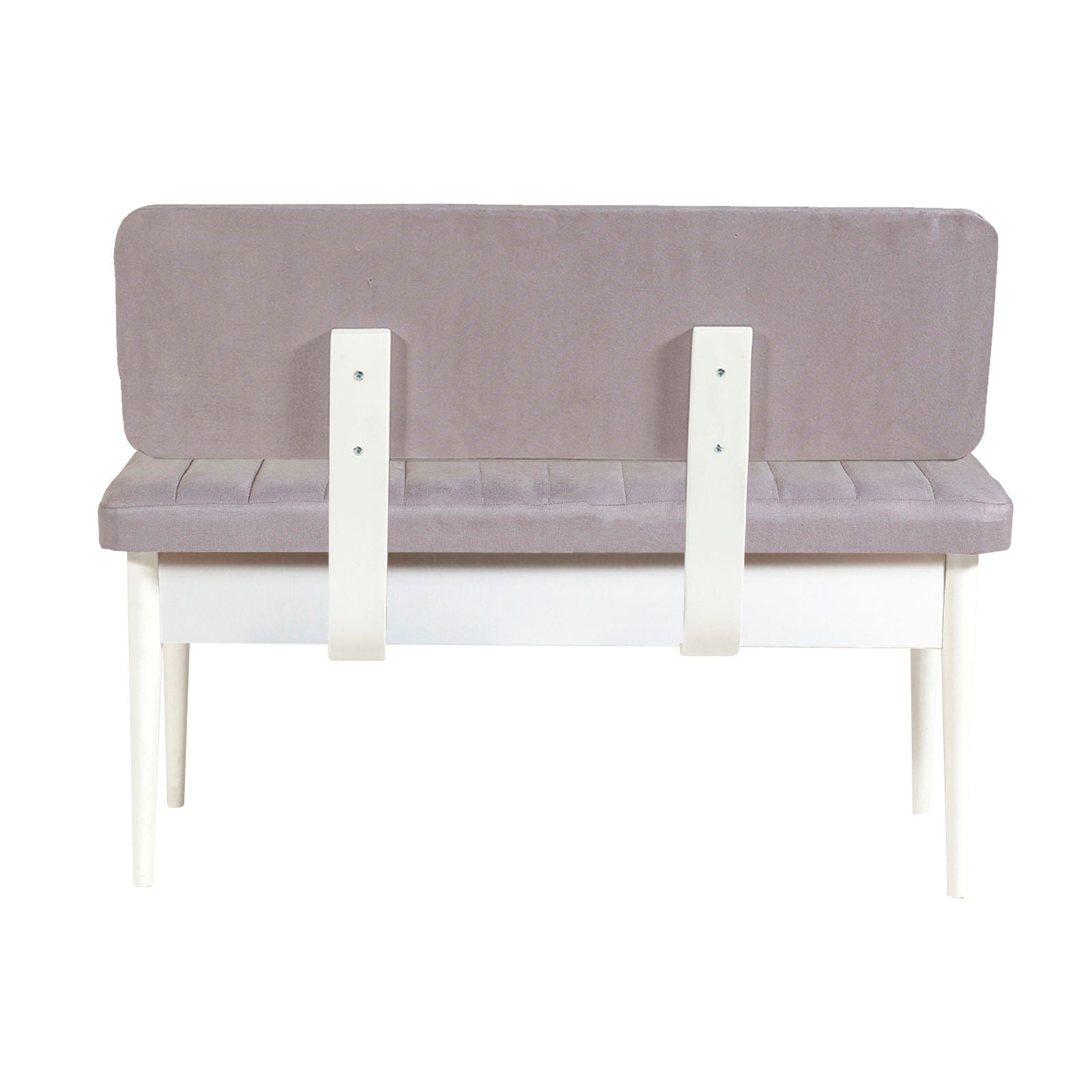 Vina Velvet Storage Bench in White and Soho – product image 4