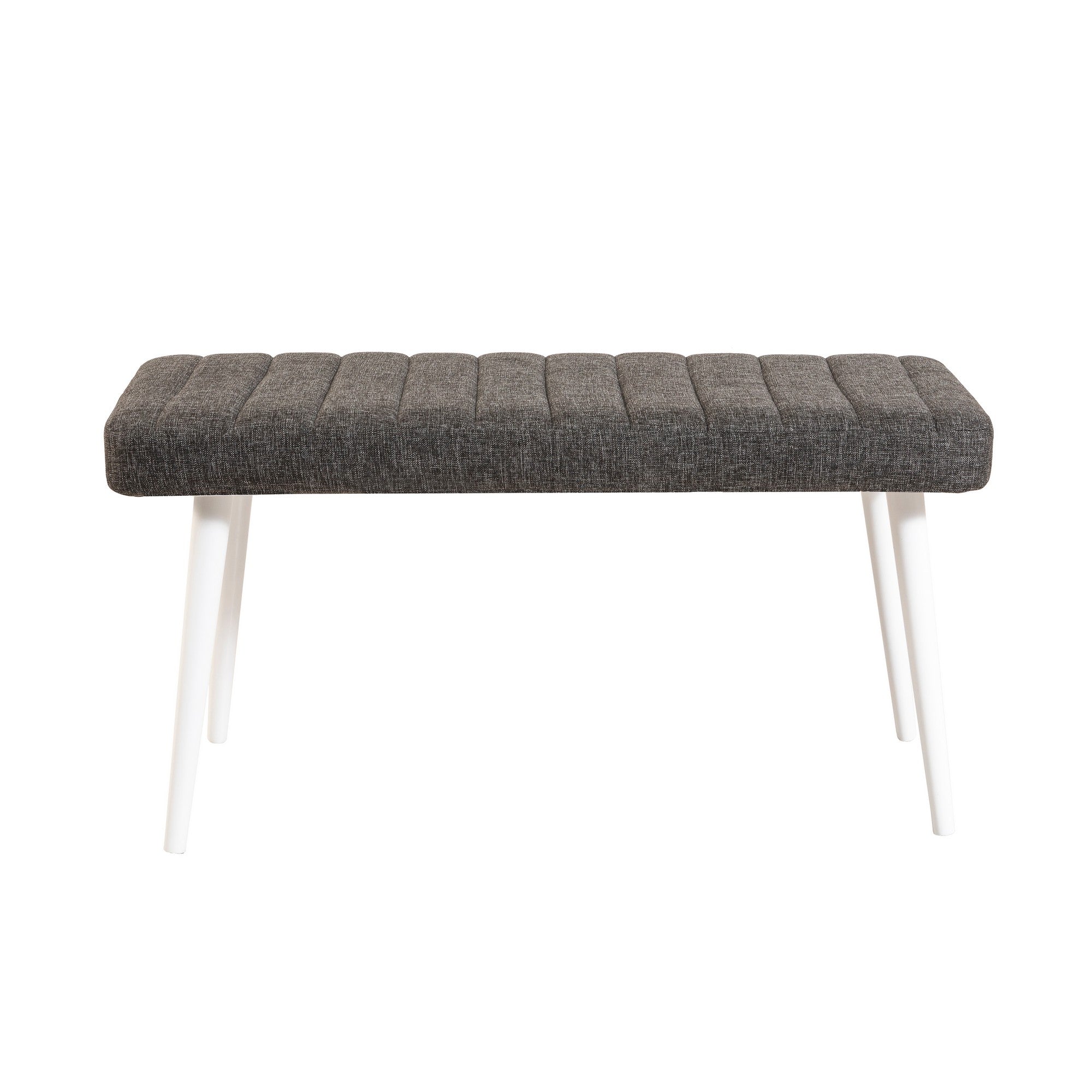 Stormi Linen Bench in White and Anthracite – product image 2