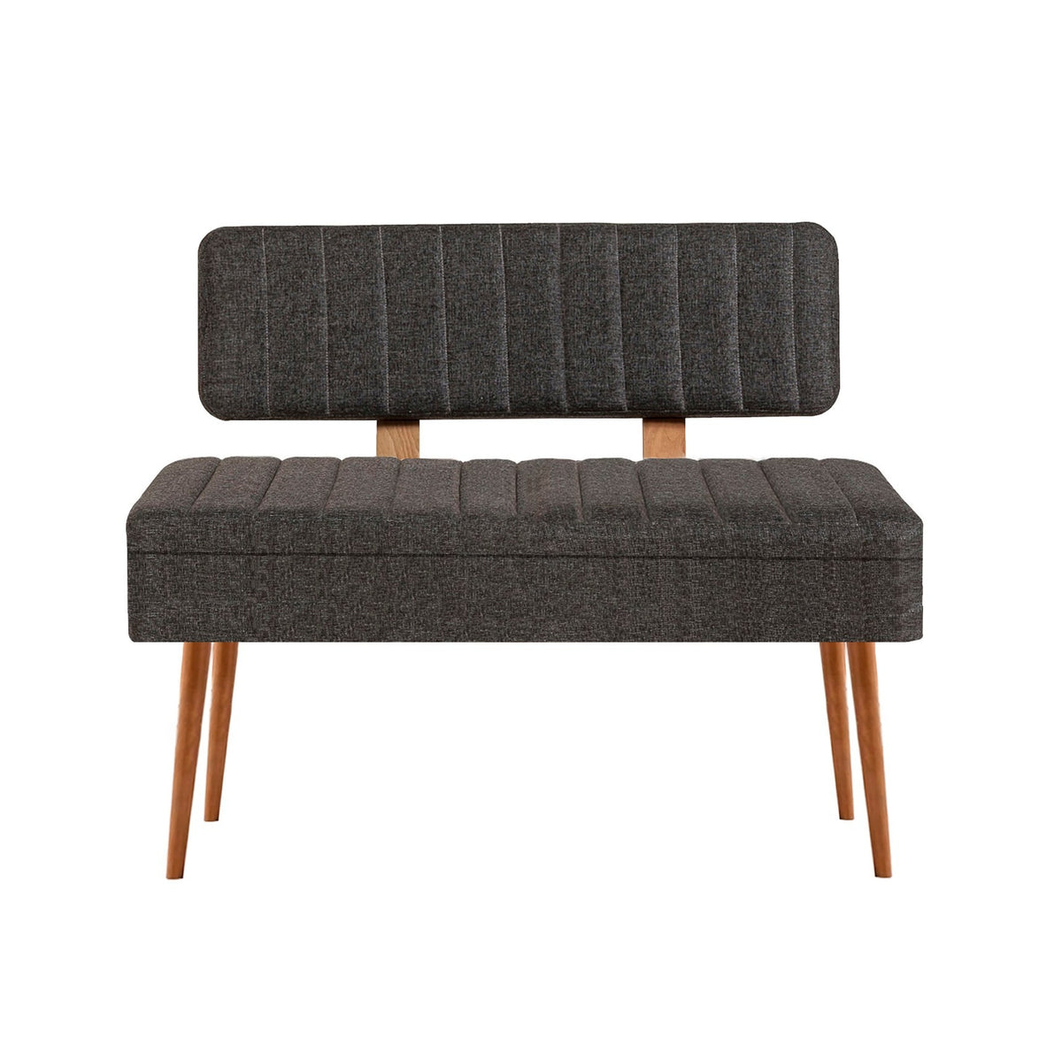 Vina 1053-2 Storage Bench in Atlantic Pine and Anthracite – product image 1