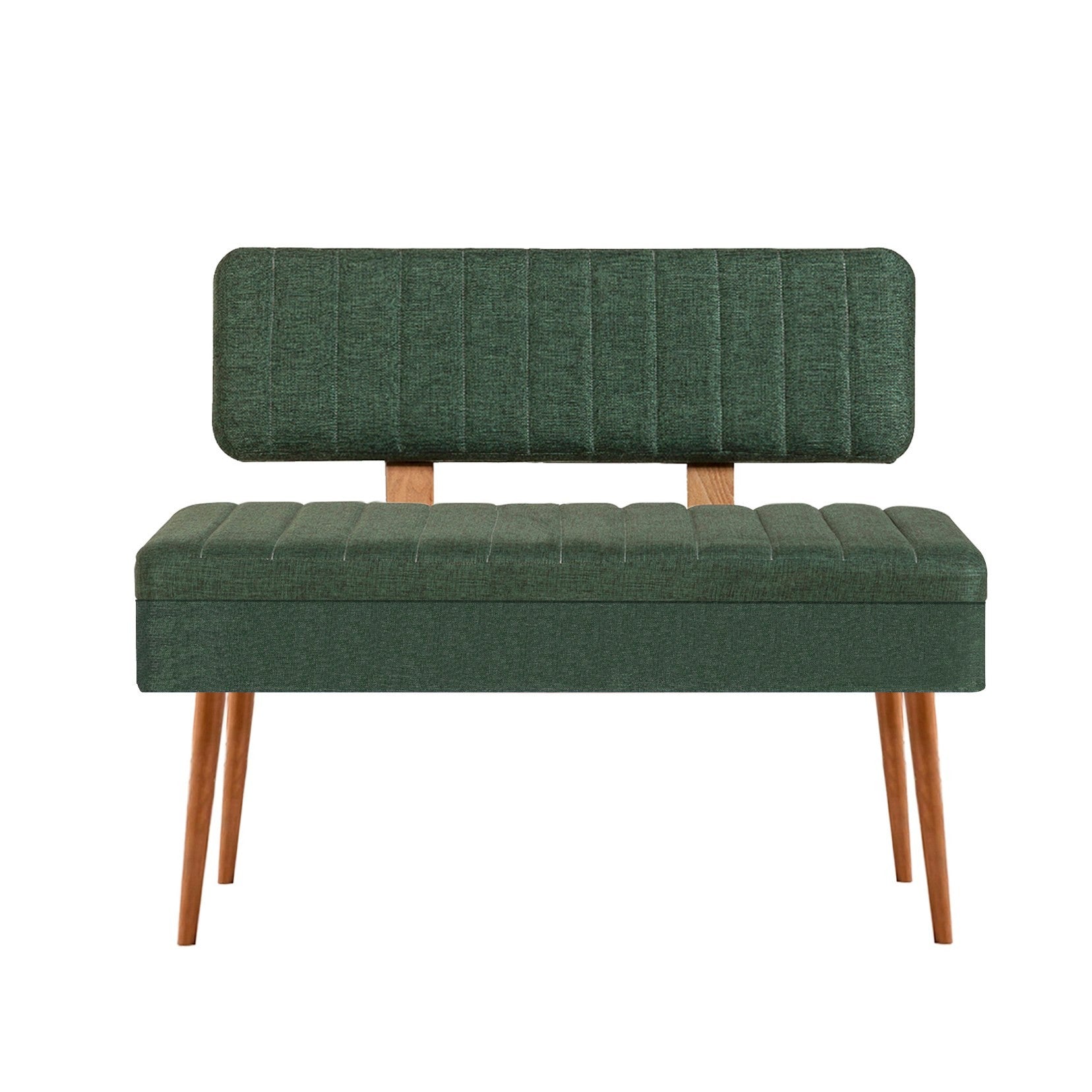 Vina 1070-1 Storage Bench in Atlantic Pine and Green