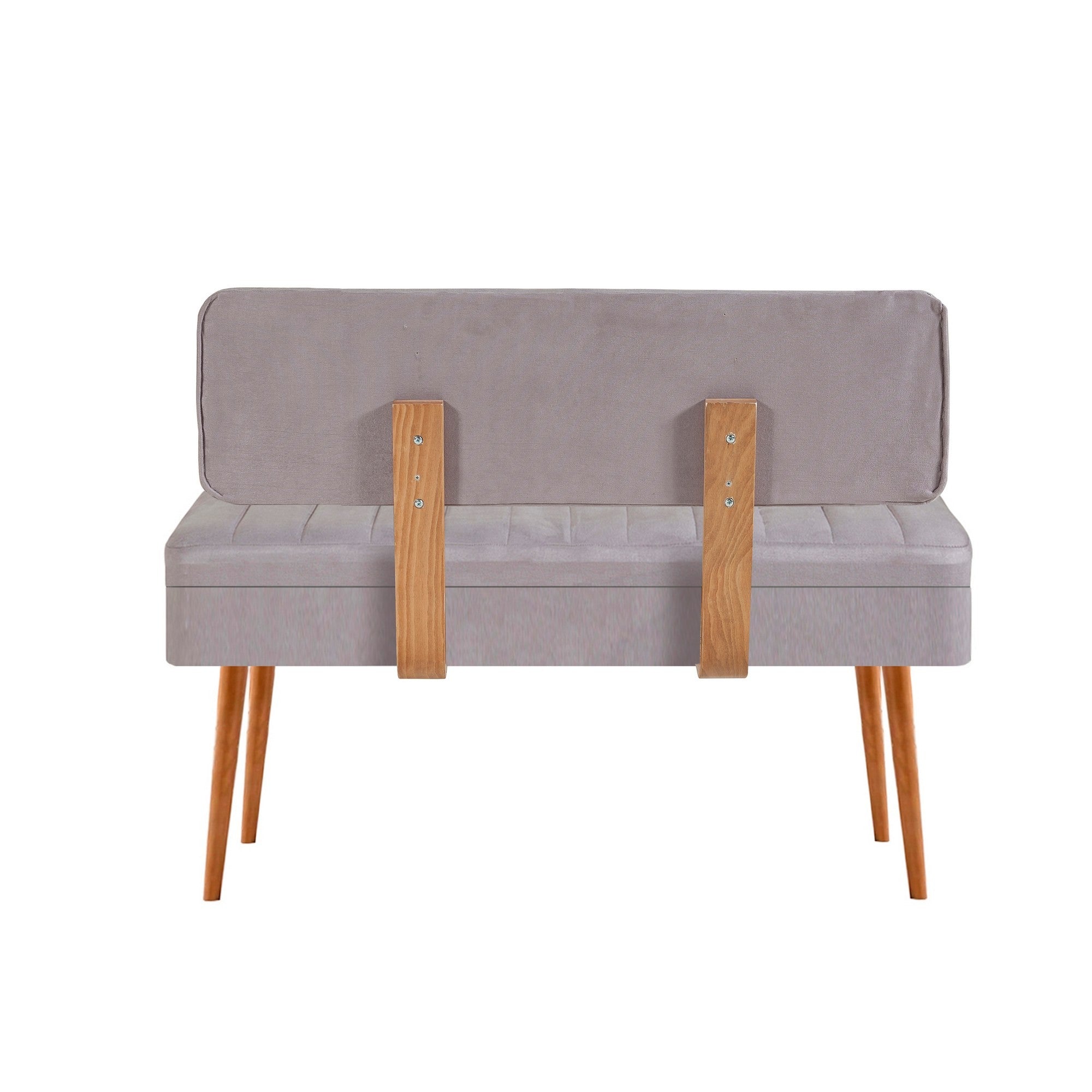 Vina 0701-1 Storage Bench in Atlantic Pine and Grey – product image 2