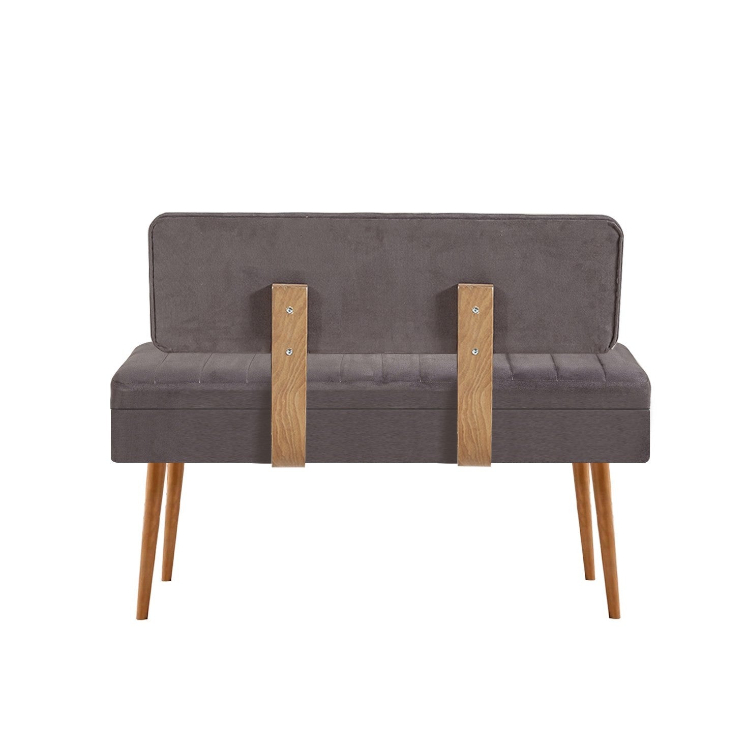 Vina 1501-1 Storage Bench in Atlantic Pine and Anthracite – product image 2