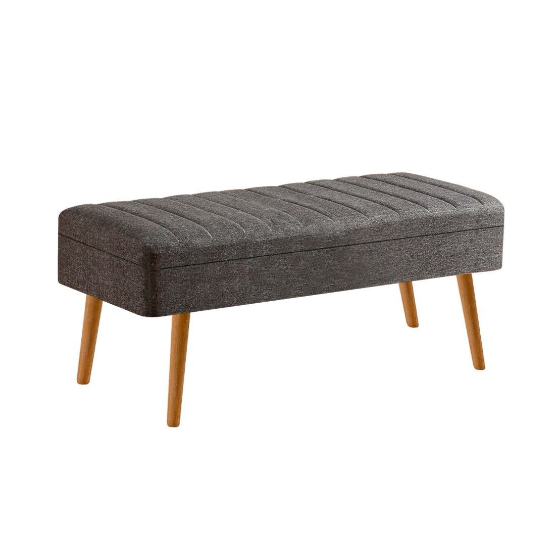 Vina 1053-2 Bench in Atlantic Pine and Anthracite