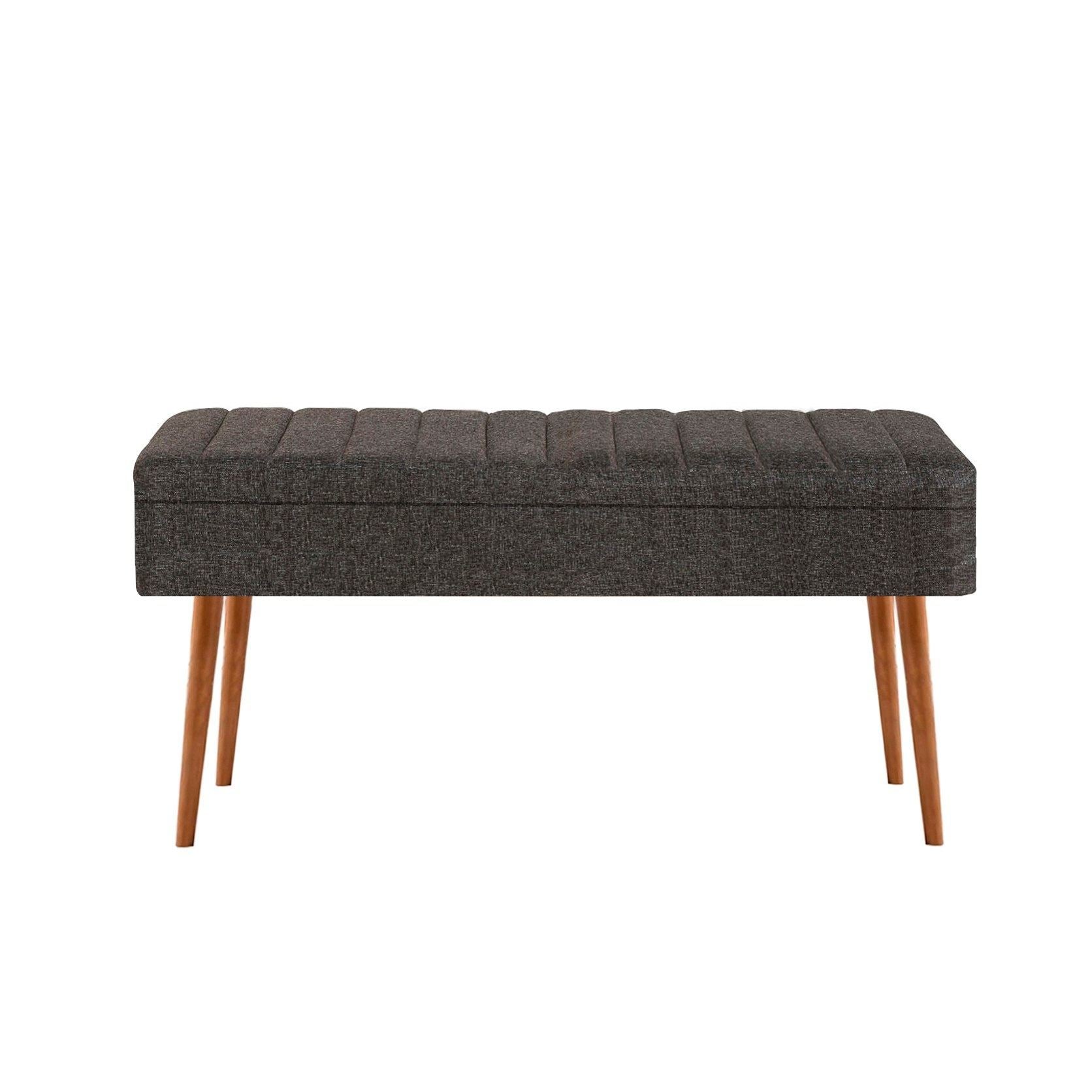 Vina 1053-2 Bench in Atlantic Pine and Anthracite – product image 2