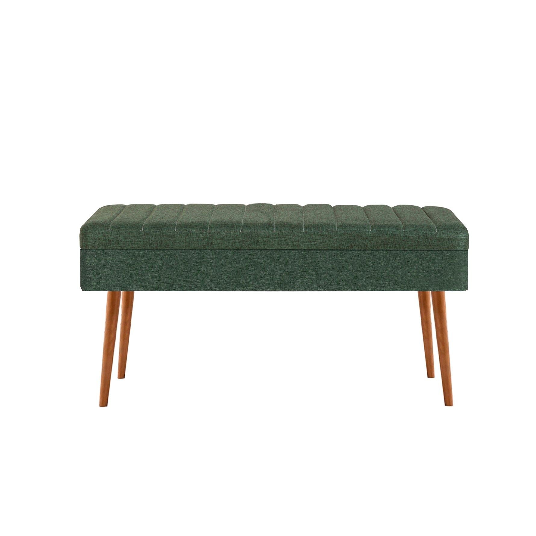 Vina 1070-2 Bench in Atlantic Pine and Green – product image 2