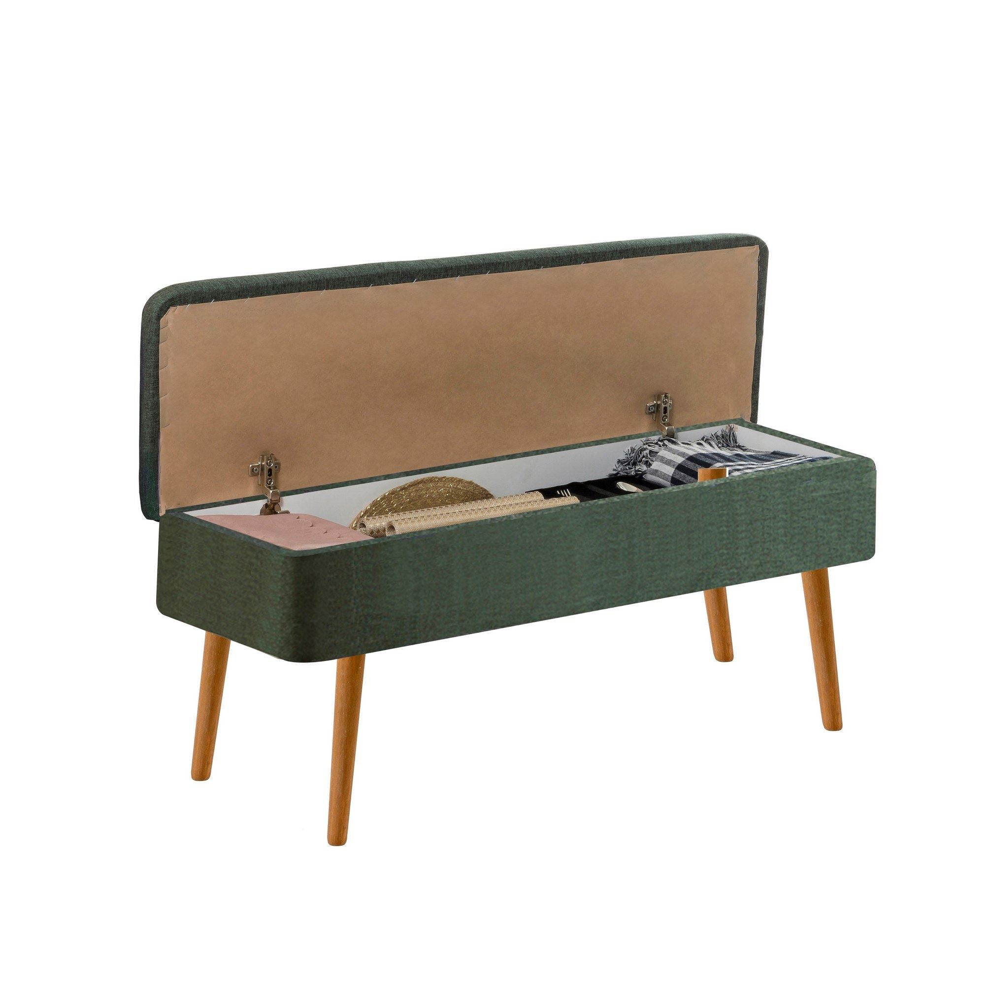 Vina 1070-2 Bench in Atlantic Pine and Green – product image 3