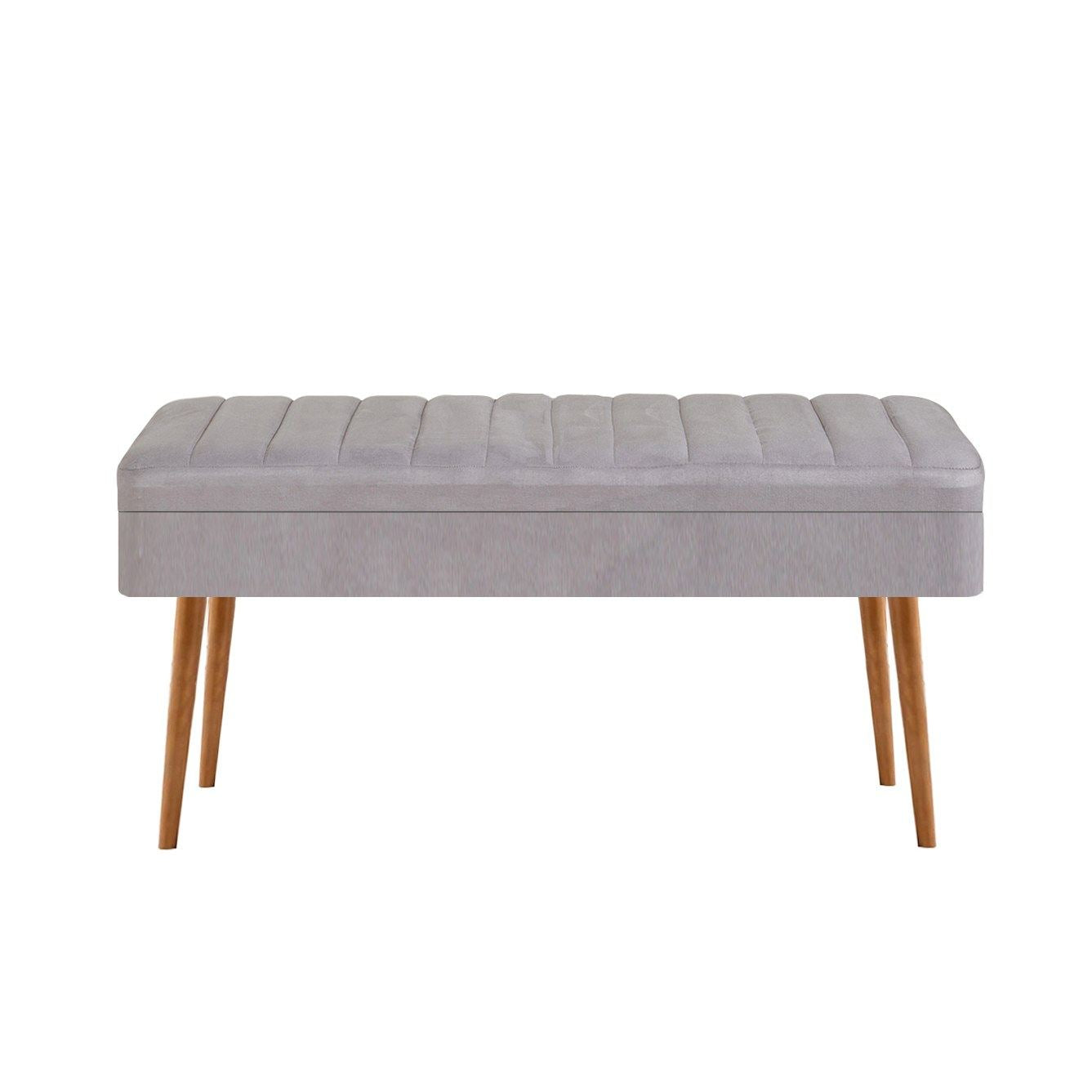 Vina 0701-2 Bench in Atlantic Pine and Grey – product image 2