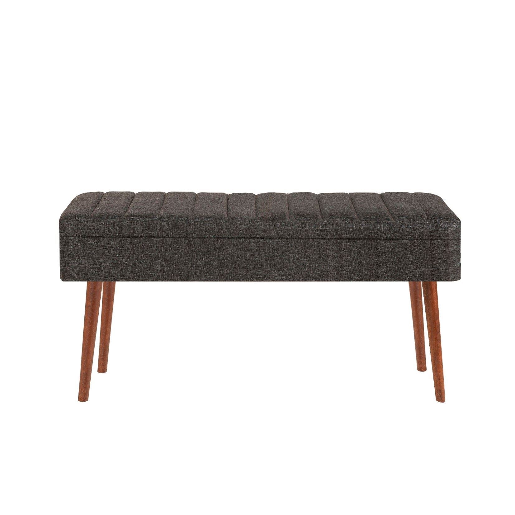 Vina 1053-2 Bench in Walnut and Anthracite – product image 2