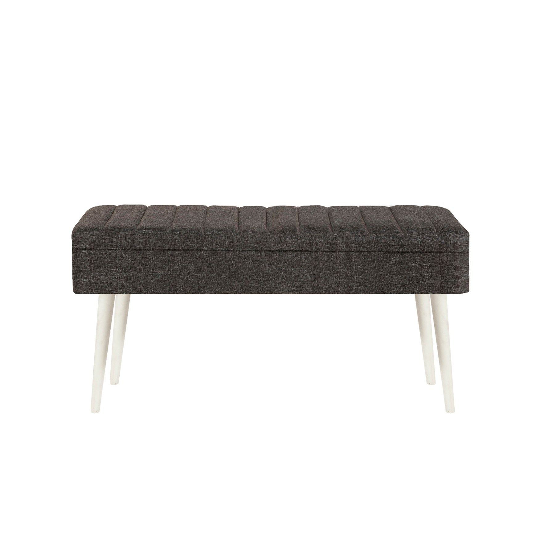 Vina 1053-1 Bench in White and Anthracite – product image 2