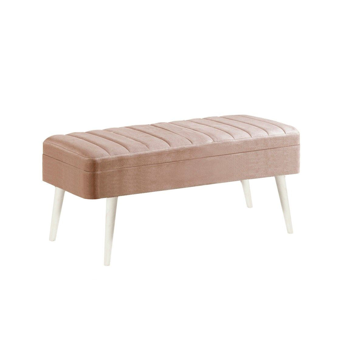 Vina 0900-2 Bench in White and Stone