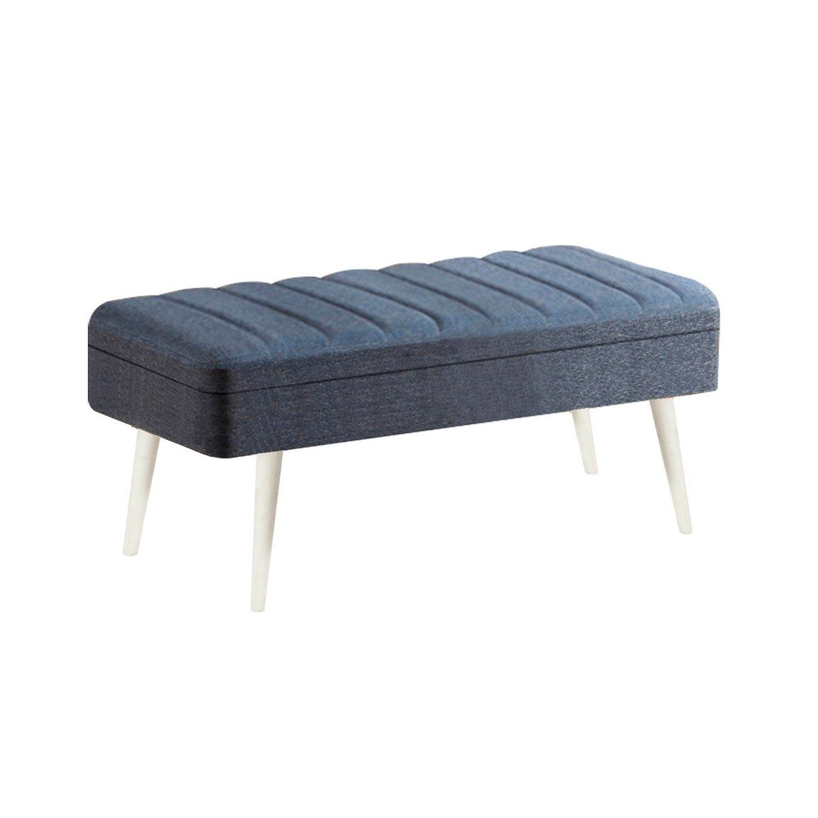 Banc Vina 1048-2 en blanc et bleu foncé