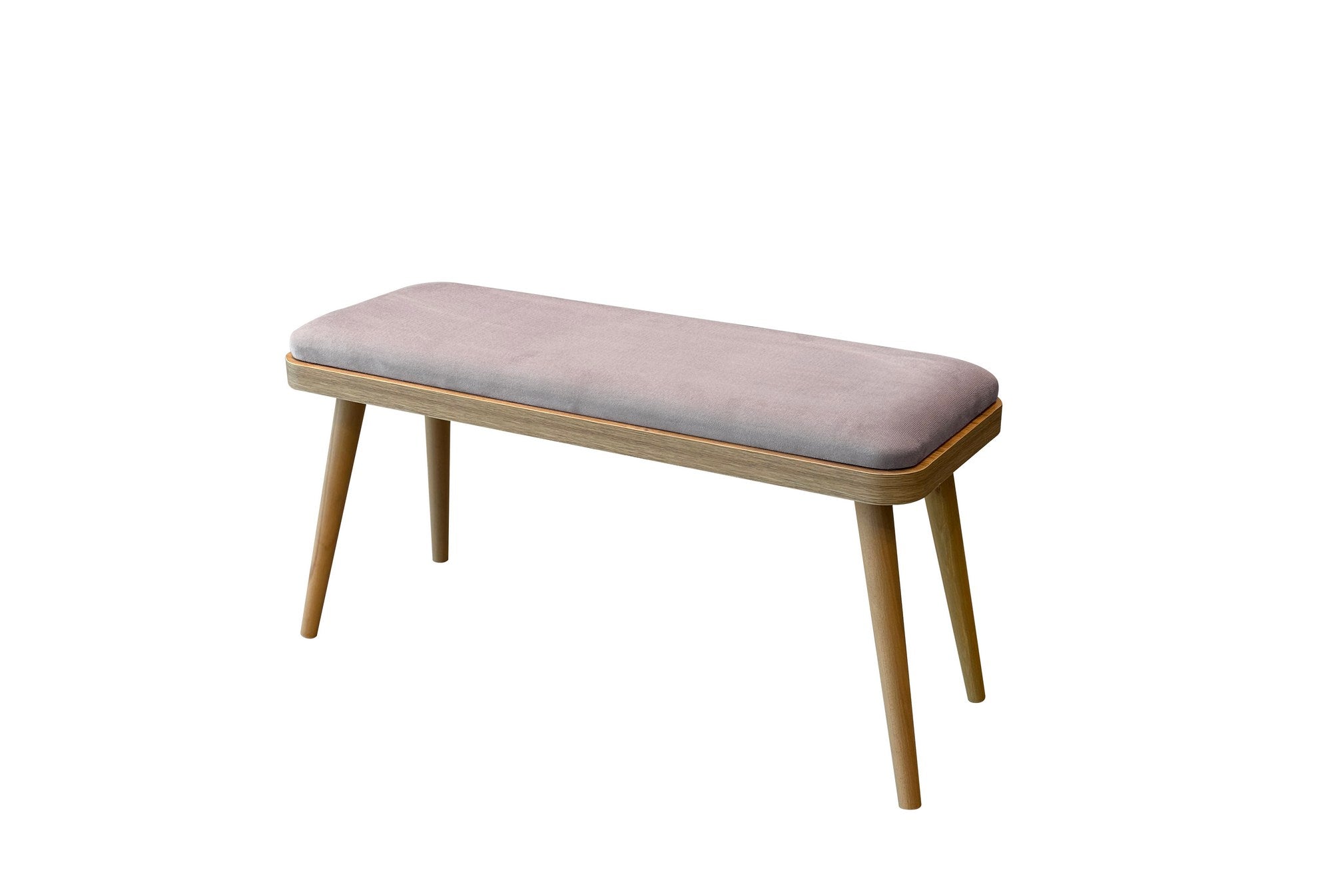 Banc Vina Mini 0701 en lin, chêne et gris