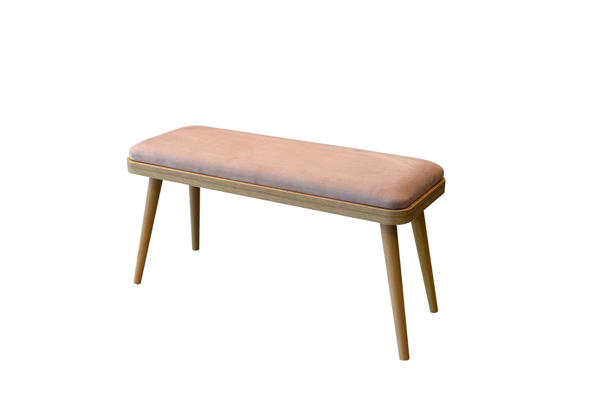 Vina Mini 0900 Linen Bench in Oak and Stone