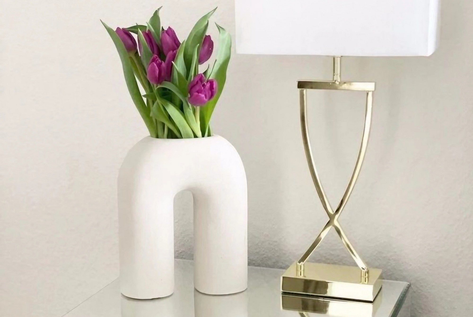 White Ceramic Decorative Vase