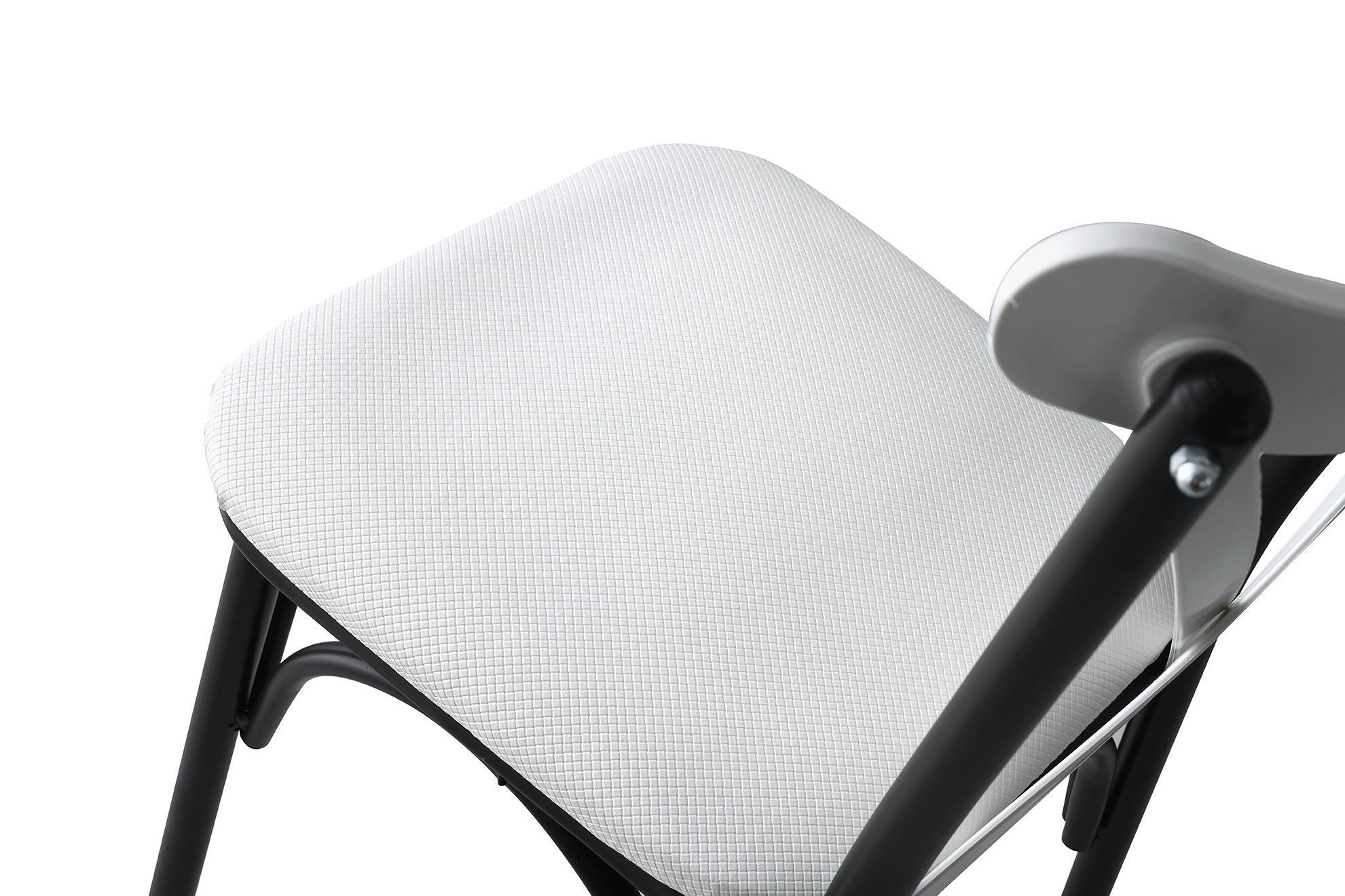 Set of 4 Ekol 1334 Metal Dining Chairs in White – product image 5