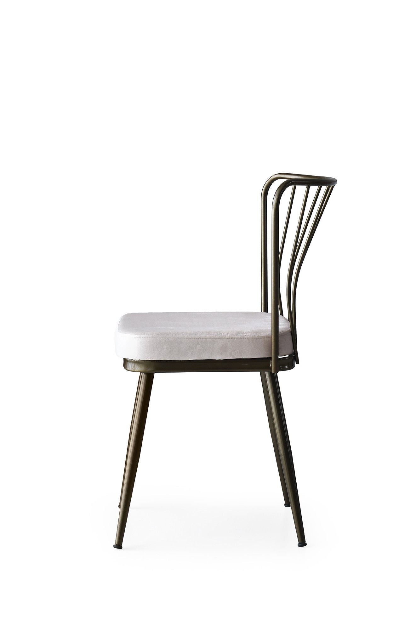 Set of 4 Yıldız 985 Velvet Dining Chairs in Mink – product image 3