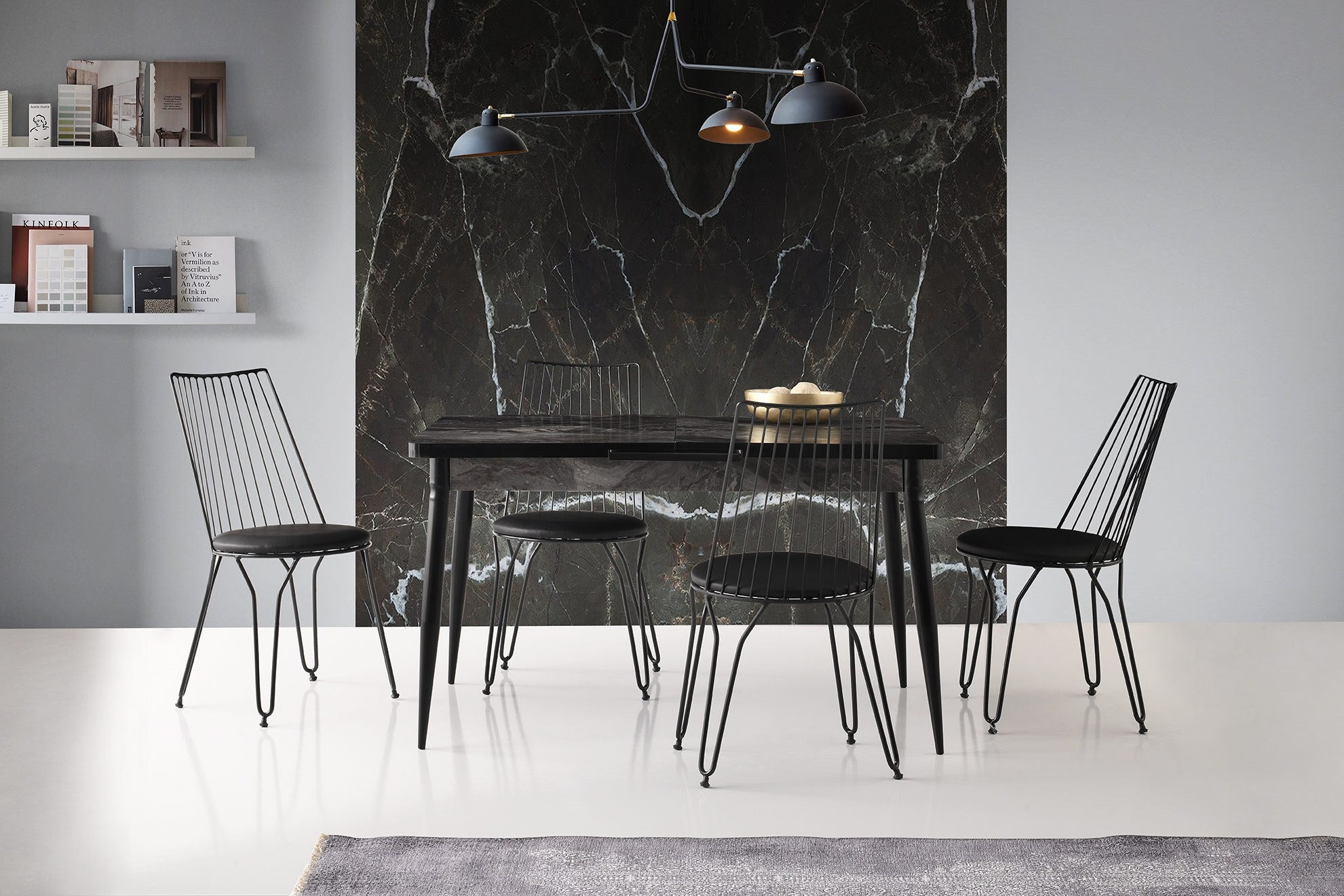 Set of 2 Ada 276 Faux Leather Dining Chairs in Black – product image 2