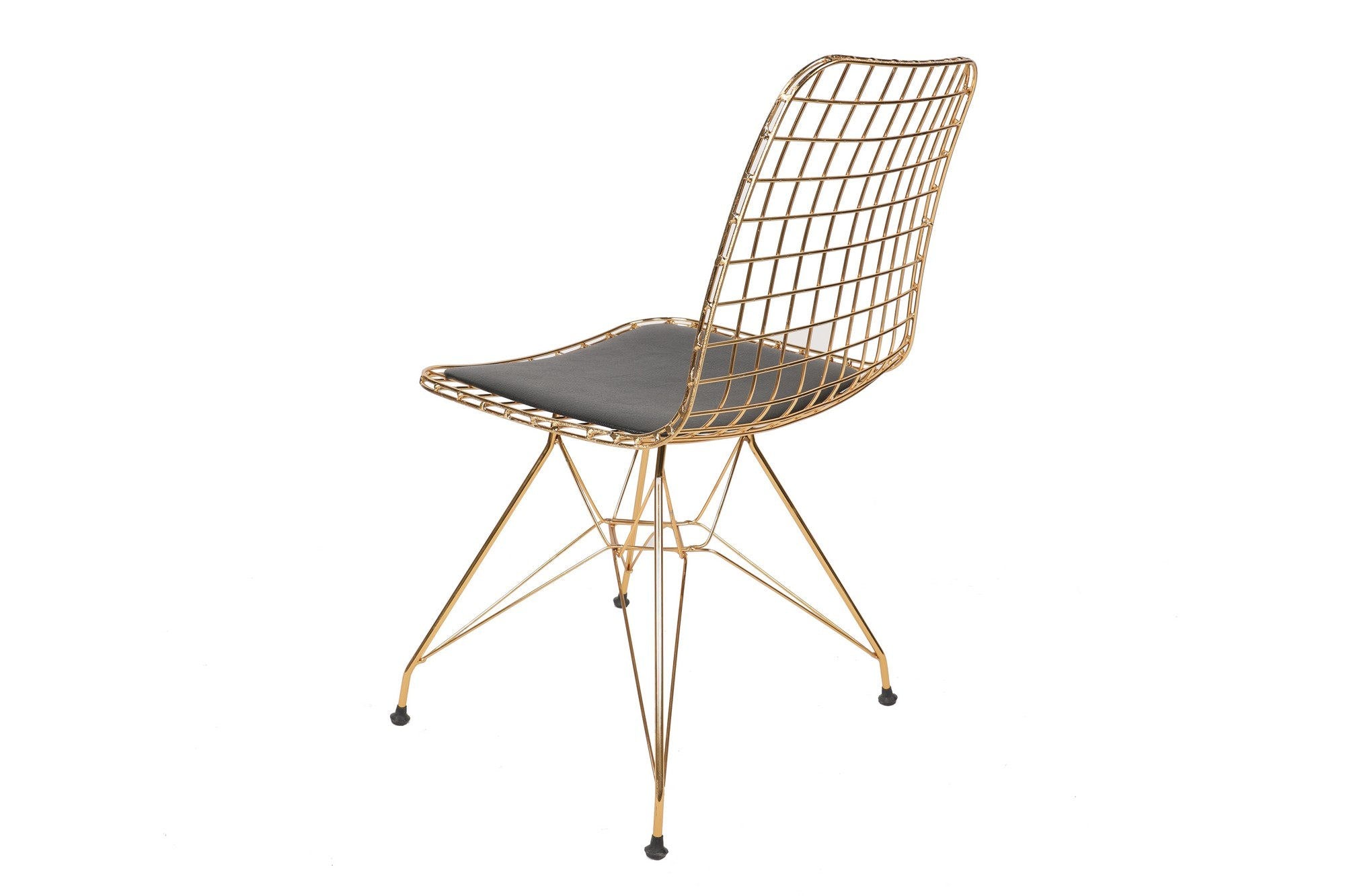 Set of 2 Tivoli 273 Metal Dining Chairs in Gold – product image 2