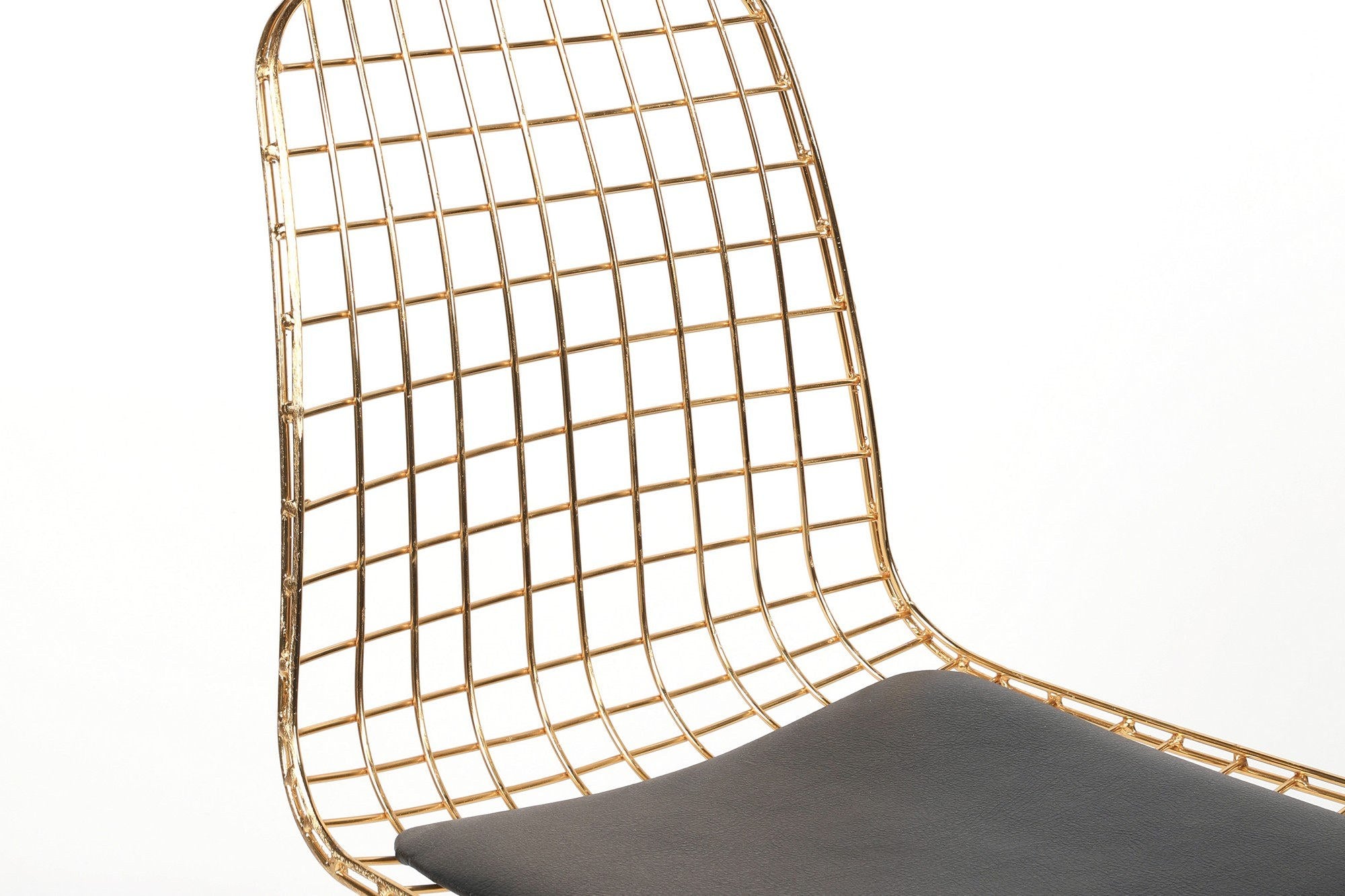 Set of 2 Tivoli 273 Metal Dining Chairs in Gold – product image 5
