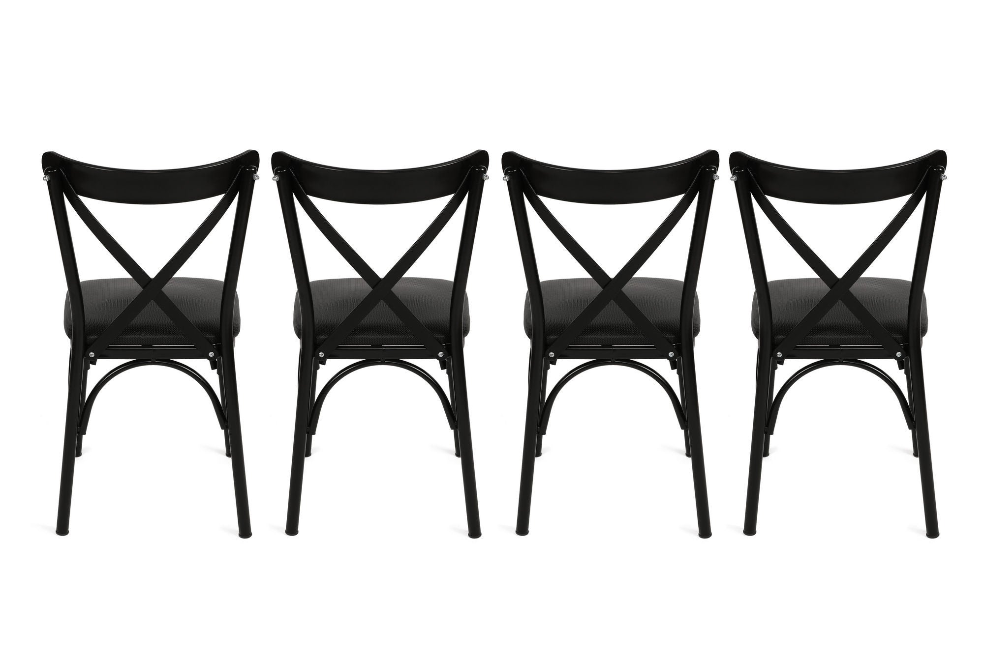 Set of 4 Ekol 1331 Dining Chairs in Black – product image 5