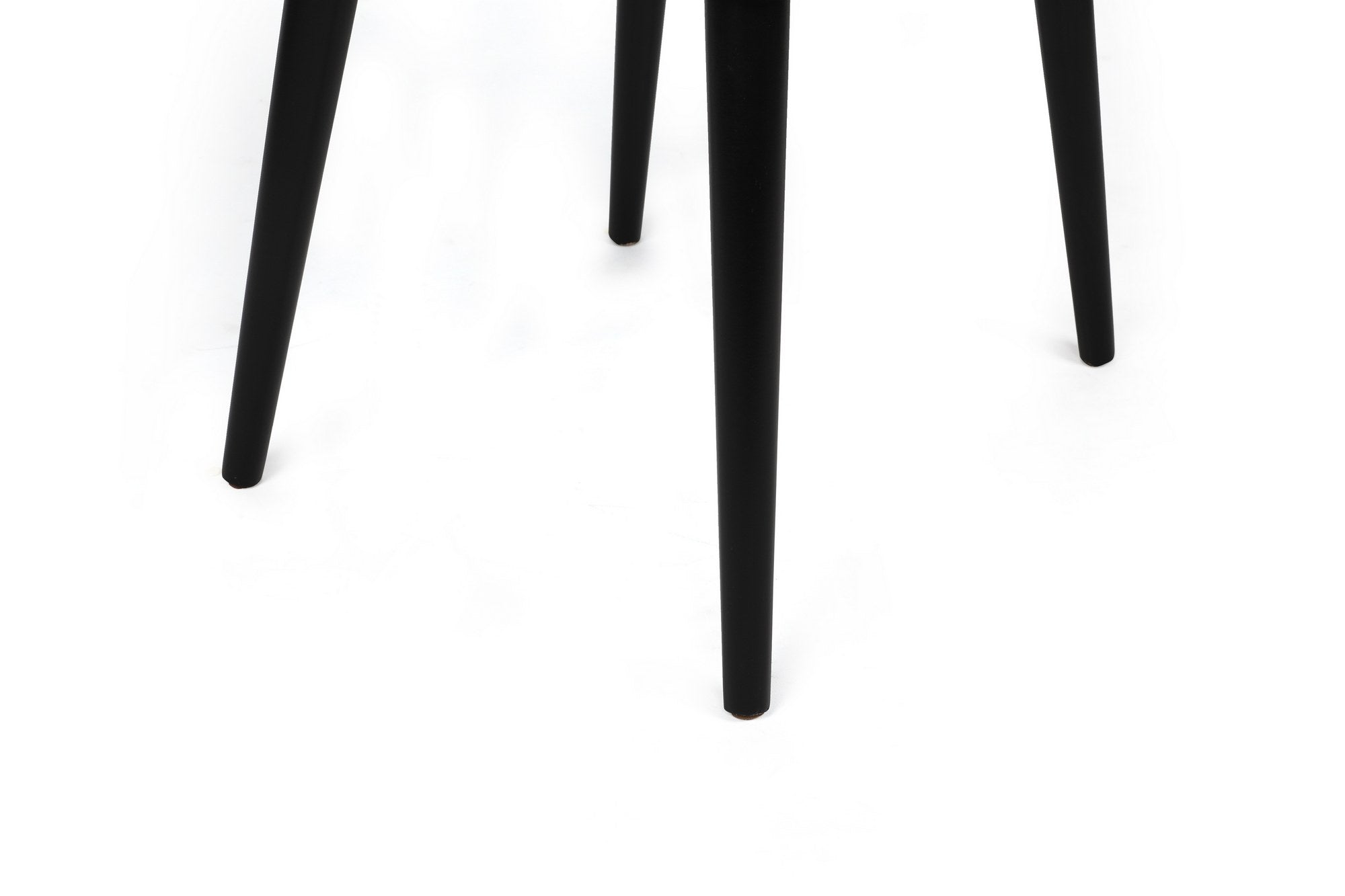 Set of 2 Alfa 434 Velvet Dining Chairs in Cream and Black – product image 4