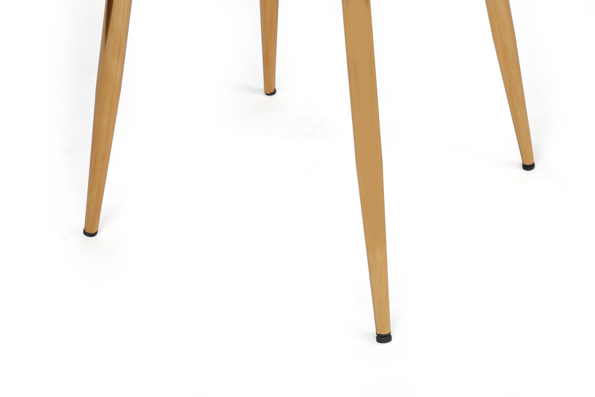 Set of 2 Yıldız 925 Velvet Dining Chairs in Tile Red and Gold – product image 4
