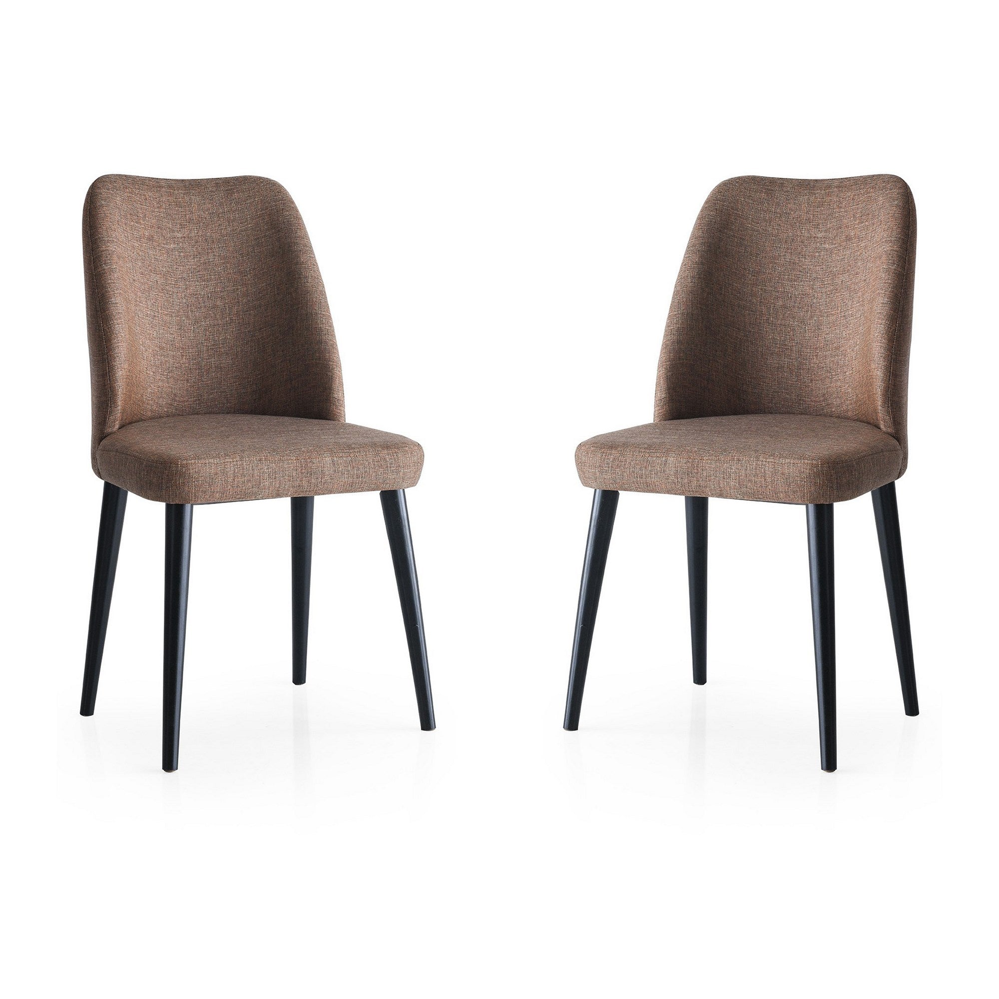 Set of 2 Luna 673 Dining Chairs in Brown