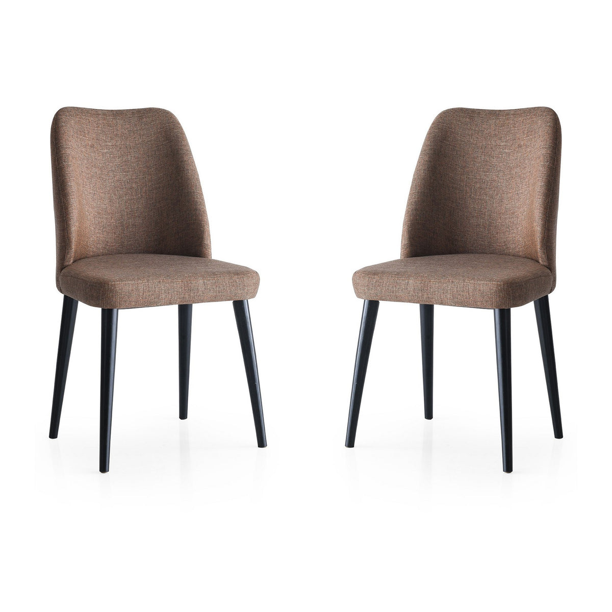 Set of 2 Luna 673 Dining Chairs in Brown – product image 1