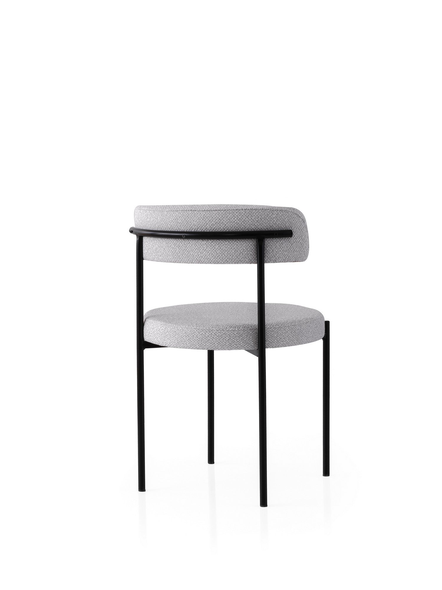 Set of 2 Gını 4001 Dining Chairs in Black and Grey – product image 3